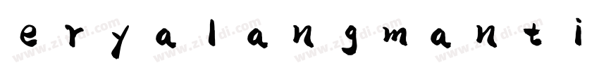 eryalangmanti 常规字体转换